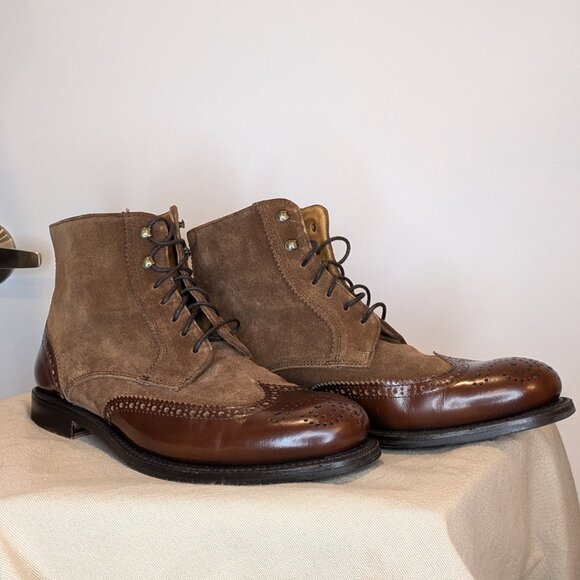 Bowen Equestrian Oxford Style Lace-Up Leather Boots - sz 7.5 - Picture 12 of 16